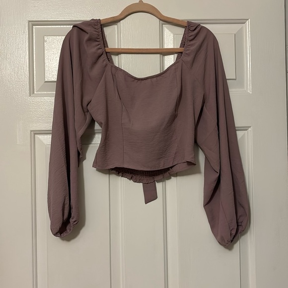Purple long sleeve top - Picture 3 of 4